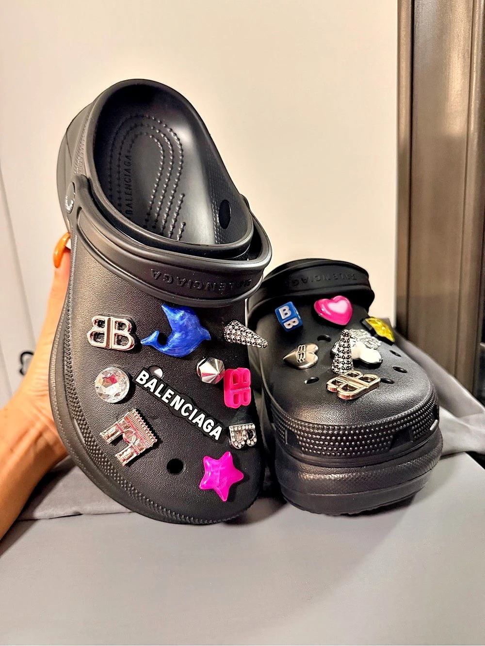 Balenciaga Pool Slide Sandals in Black EU 38
